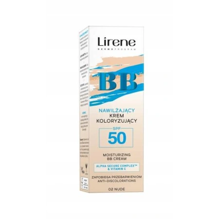 LIRENE nawilżający krem BB SPF 50 02 Nude 30ml