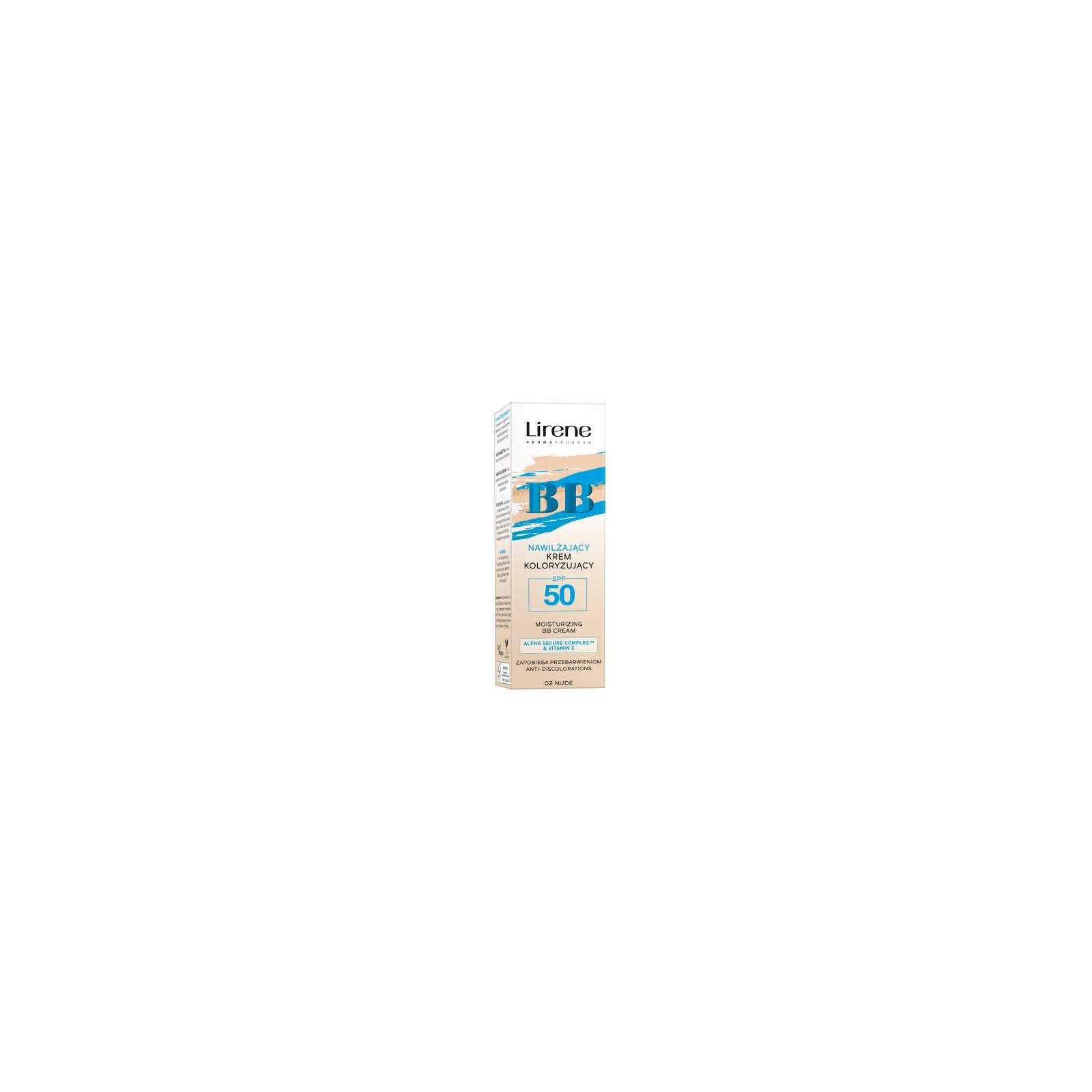 LIRENE nawilżający krem BB SPF 50 02 Nude 30ml