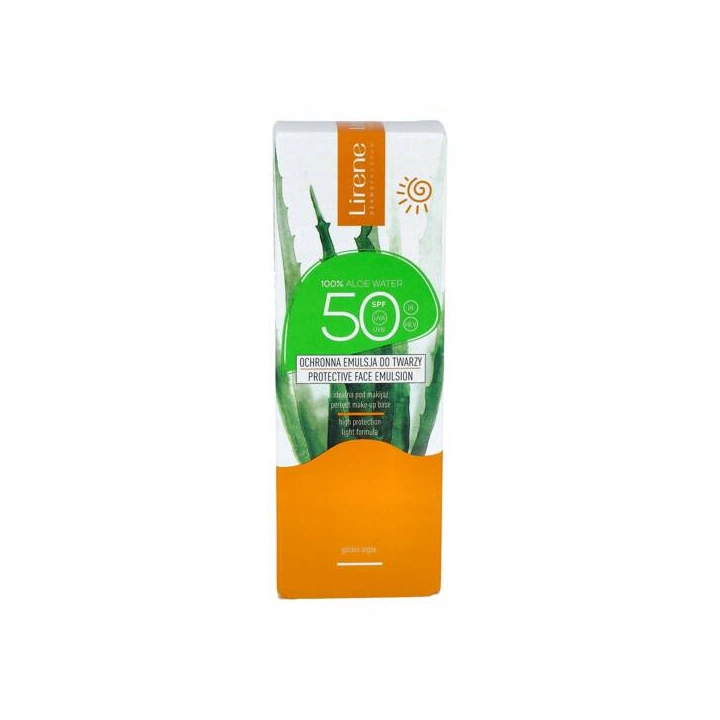 LIRENE Sun ochronna emulsja do twarzy nawilżająca SPF50, Aloes WTP 50ml
