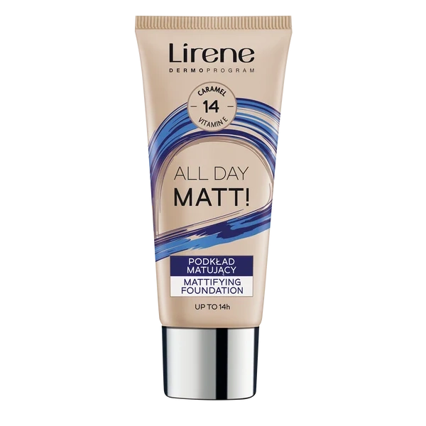 LIRENE Nature Matt fluid matujący 14 Karmel 30ml