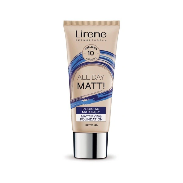 LIRENE Nature Matt fluid matujący 10 Porcelanowy 30ml