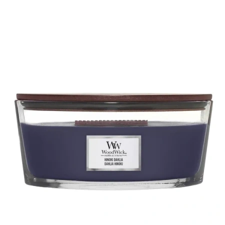 WOODWICK Core Hearthwick świeca w słoiku elipsa HINOKI DAHLIA 453g