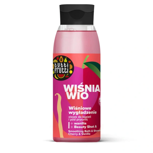 FARMONA Tutti Frutti olejek do kąpieli i pod prysznic Wiśnia i Wanilia Beauty Shot A 400ml