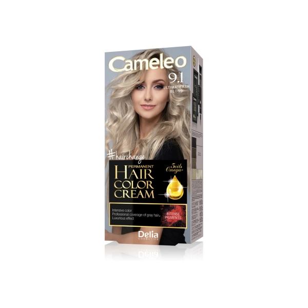 DELIA Cameleo farba do włosów permanentna 9.1 Ultimate Ash Blond Omega+