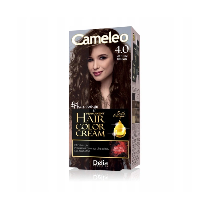 DELIA Cameleo farba do włosów permanentna 4.0 Medium Brown Omega+