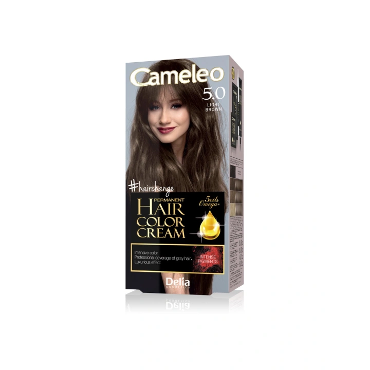 DELIA Cameleo farba do włosów permanentna 5.0 Light Brown Omega+