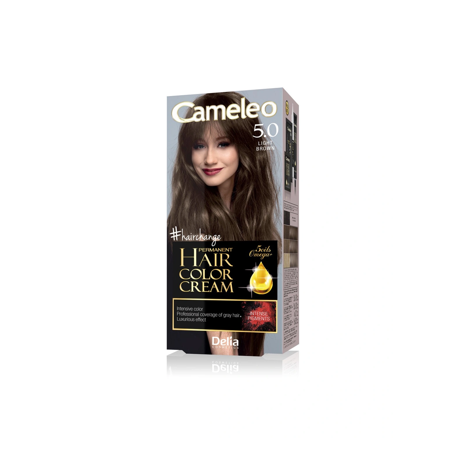 DELIA Cameleo farba do włosów permanentna 5.0 Light Brown Omega+