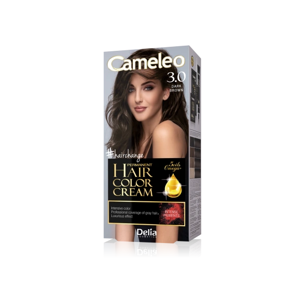 DELIA Cameleo farba do włosów permanentna 3.0 Dark Brown Omega+