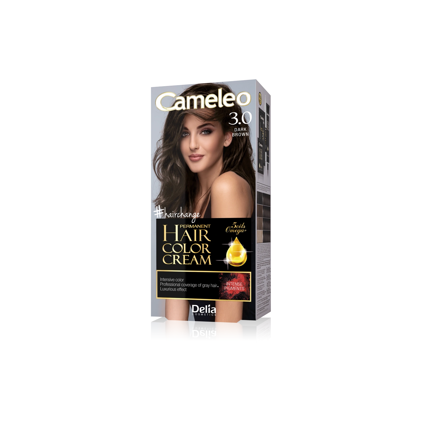 DELIA Cameleo farba do włosów permanentna 3.0 Dark Brown Omega+