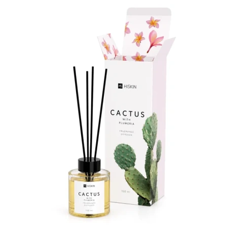 HISKIN Aroma dyfuzor zapachowy z patyczkami KAKTUS & PLUMERIA 100ml
