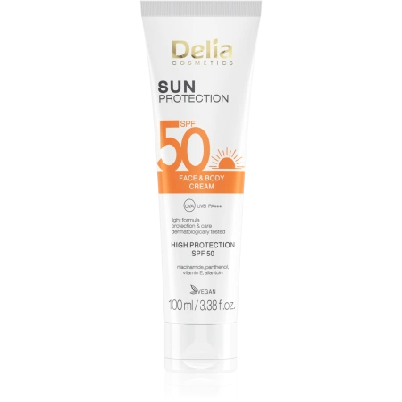DELIA Sun krem przeciwsłoneczny do twarzy i ciała SPF50 100ml