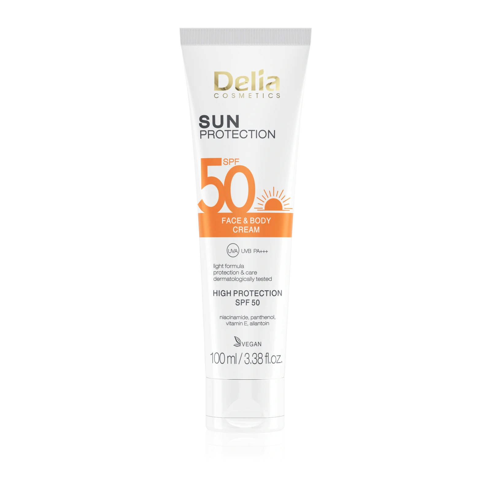 DELIA Sun krem przeciwsłoneczny do twarzy i ciała SPF50 100ml