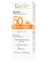 DELIA Sun lekki krem do twarzy z kwasem hialuronowym SPF50 50ml