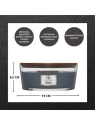 WOODWICK Core Hearthwick świeca w słoiku elipsa EVENING ONYX 453g