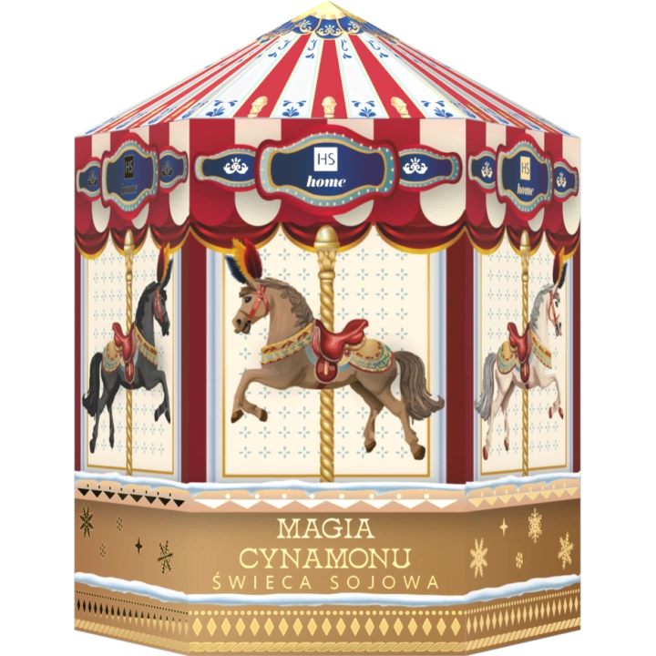 HISKIN Karuzela świeca zapachowa 100ml Magia cynamonu