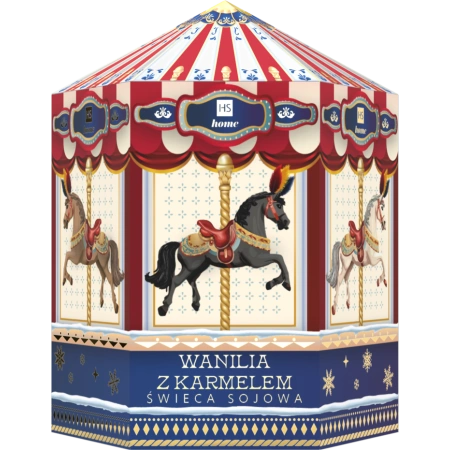 HISKIN Karuzela świeca zapachowa 100ml Wanilia z karmelem