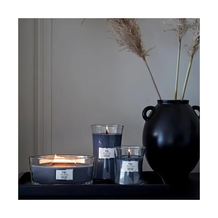 WOODWICK Core Hearthwick świeca w słoiku elipsa EVENING ONYX 453g