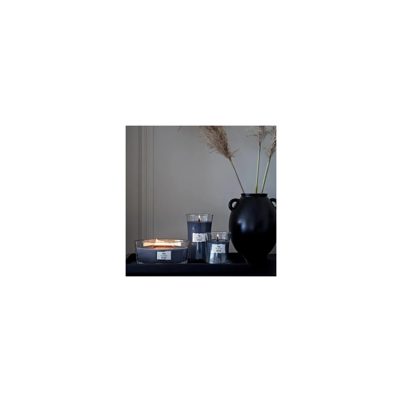 WOODWICK Core Hearthwick świeca w słoiku elipsa EVENING ONYX 453g