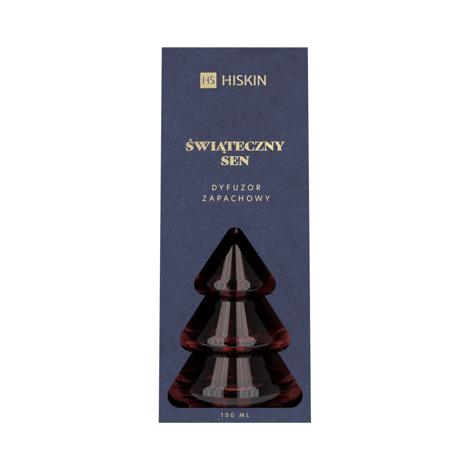 HISKIN Choinka bordowa dyfuzor zapachowy z patyczkami 100ml Świąteczny sen