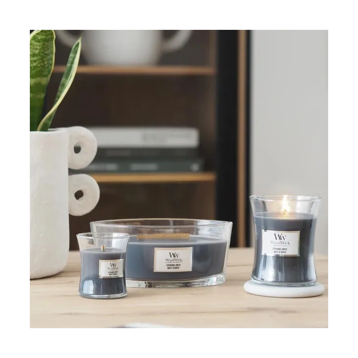 WOODWICK Core Hearthwick świeca w słoiku elipsa EVENING ONYX 453g