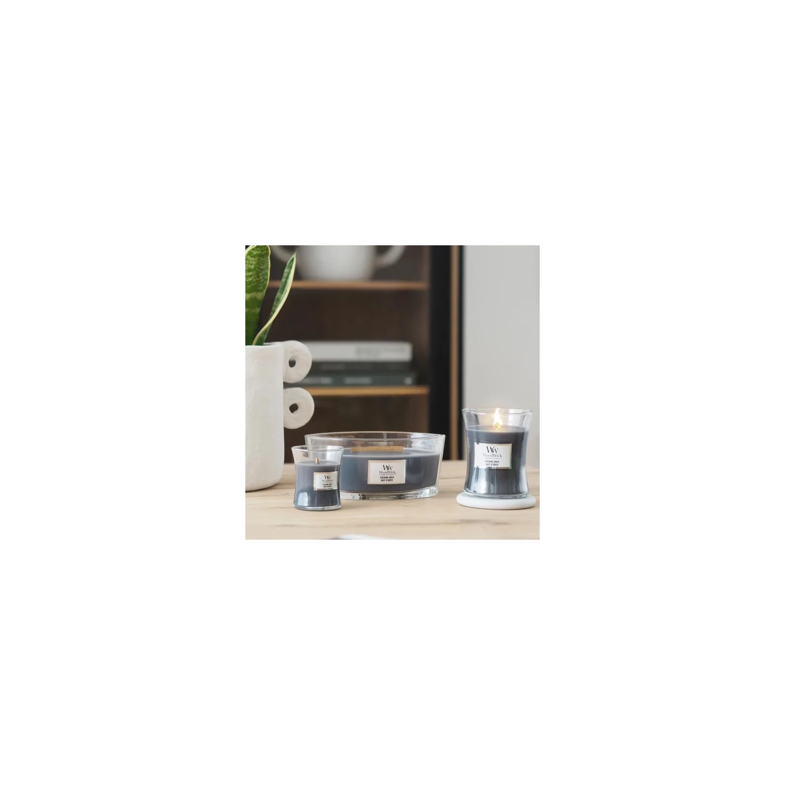 WOODWICK Core Hearthwick świeca w słoiku elipsa EVENING ONYX 453g