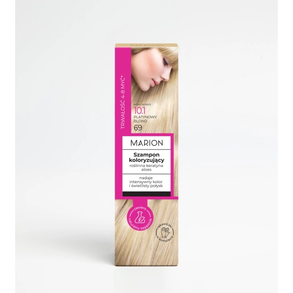 MARION szampon koloryzujący do włosów 10.1 Platynowy Blond 100ml