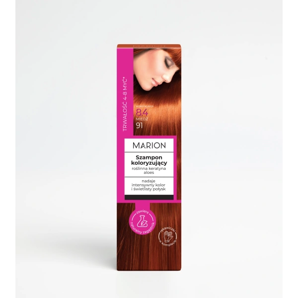 MARION szampon koloryzujący do włosów 8.4 Miedź 100ml