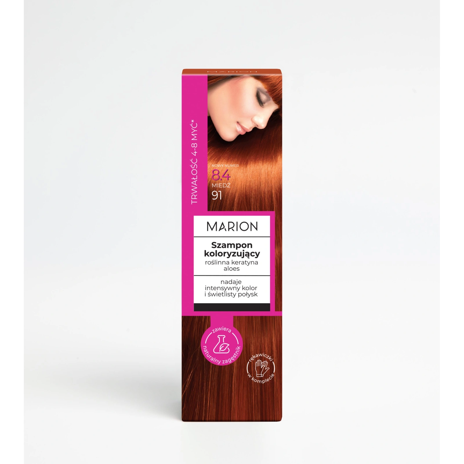 MARION szampon koloryzujący do włosów 8.4 Miedź 100ml