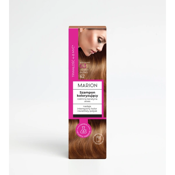MARION szampon koloryzujący do włosów 6.3 Ciemny Blond 100ml
