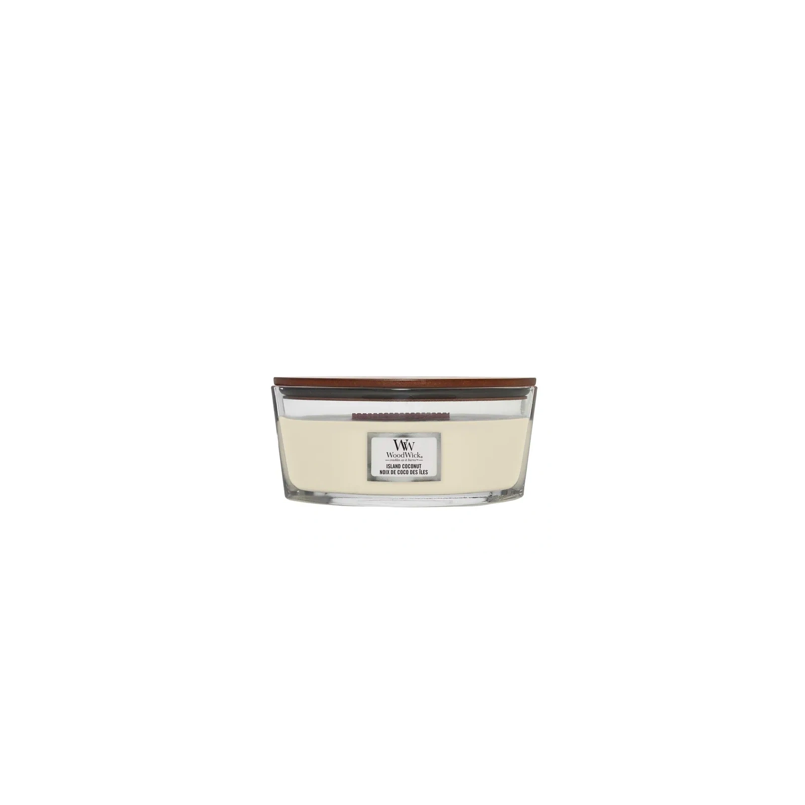 WOODWICK Core Hearthwick świeca w słoiku elipsa ISLAND COCONUT 453g