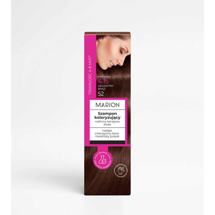 MARION szampon koloryzujący do włosów 4.15 Aksamitny Brąz 100ml