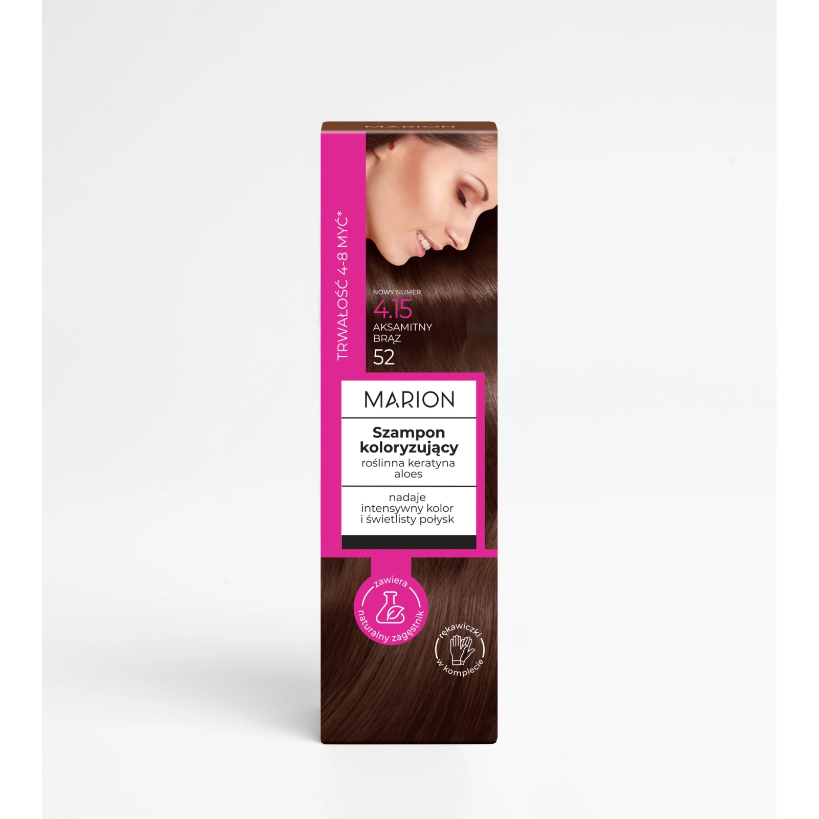 MARION szampon koloryzujący do włosów 4.15 Aksamitny Brąz 100ml