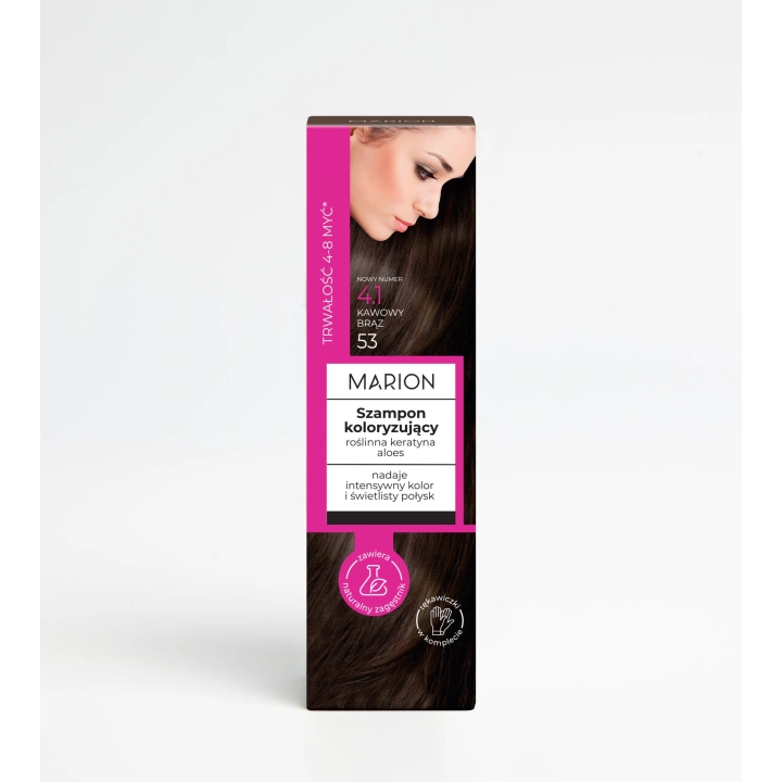 MARION szampon koloryzujący do włosów 4.1 Kawowy Brąz 100ml