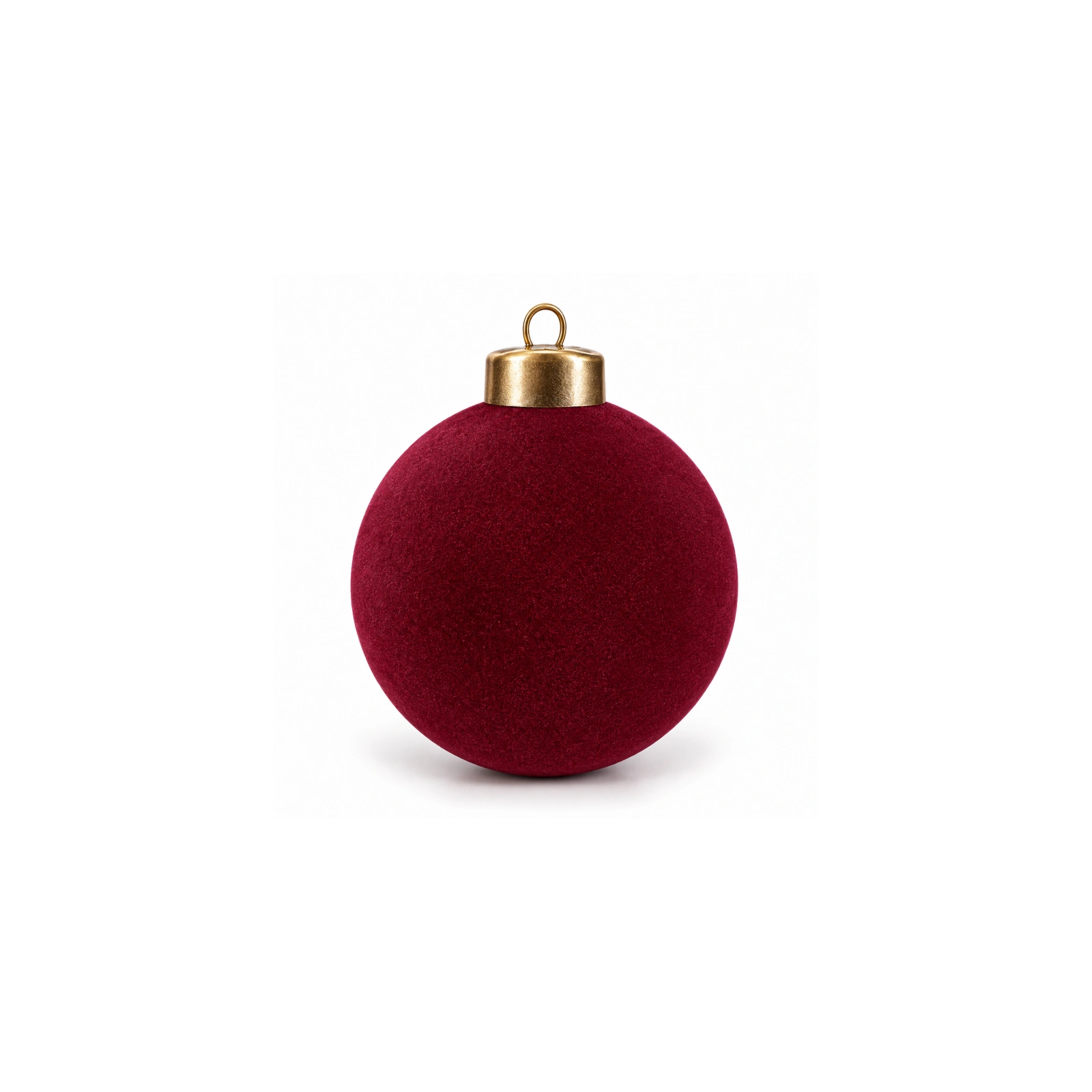 ECARLA bombki choinkowe 15szt welurowe bordowe śr. 7cm BSN84