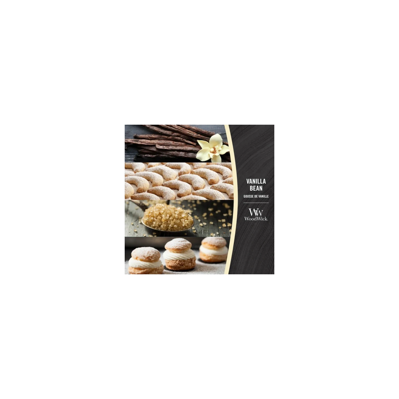 WOODWICK Core Hearthwick świeca w słoiku elipsa VANILLA BEAN 453g