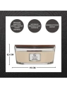 WOODWICK Core Hearthwick świeca w słoiku elipsa VANILLA BEAN 453g