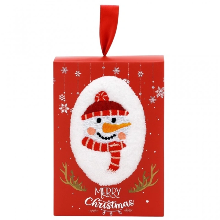 ECARLA świąteczny mini ręcznik w opakowaniu bałwanek 35x35cm REC59WZ3