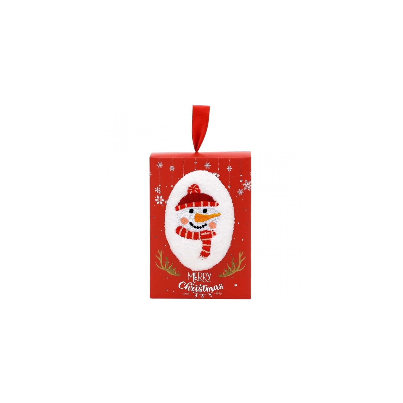 ECARLA świąteczny mini ręcznik w opakowaniu bałwanek 35x35cm REC59WZ3