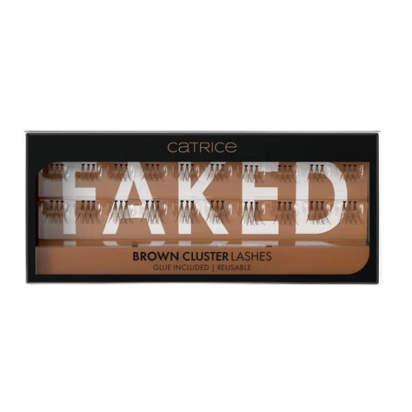 Catrice Faked brązowe sztuczne rzęsy w kępkach Brown Cluster 20szt