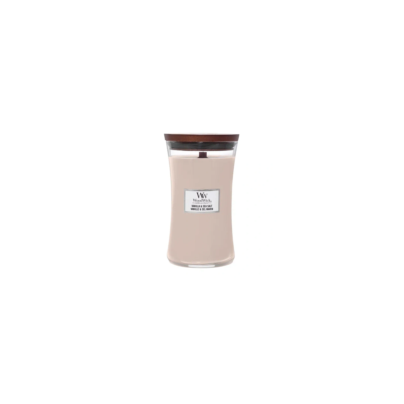 WOODWICK Pluswick Duża świeca w słoiku VANILLA & SEA SALT 609,5g