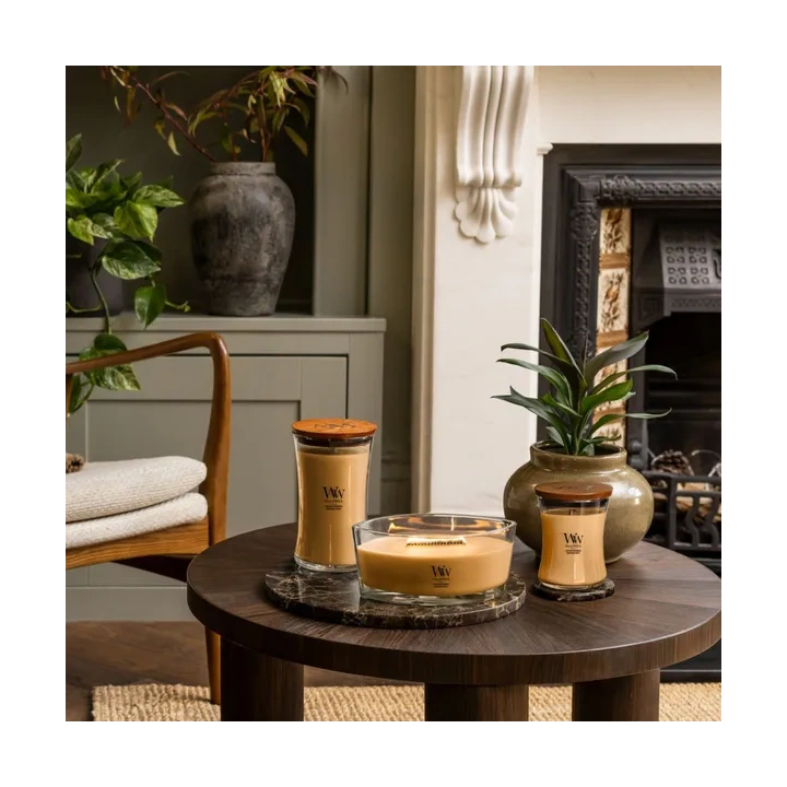 WOODWICK Pluswick Duża świeca w słoiku GOLDEN BOURBON 609,5g