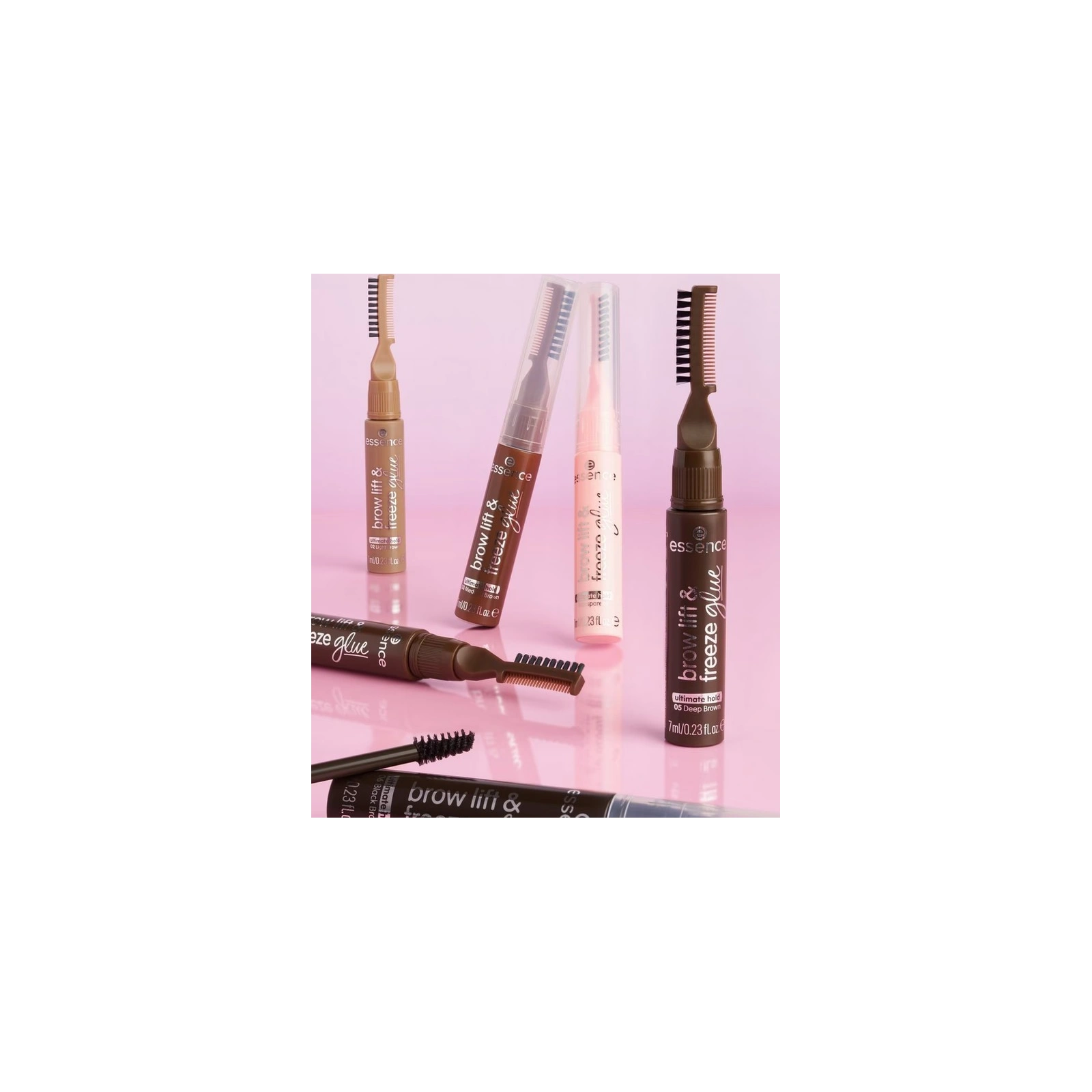 Essence Brow Lift & Freeze laminujący żel do brwi 02 Light Brown 7ml