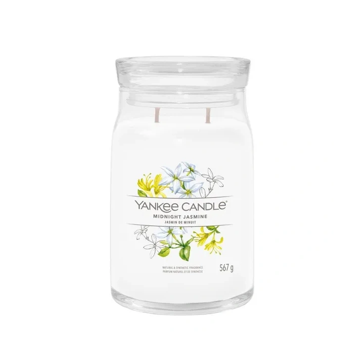 YANKEE CANDLE Signature Duża świeca w słoiku MIDNIGHT JASMINE 567g