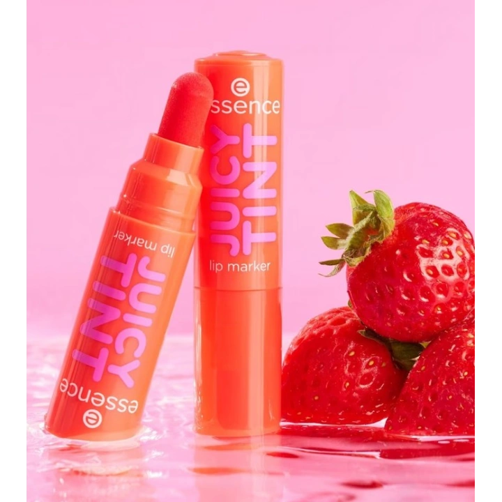 Essence Juicy Tint długotrwały pisak do ust tint 02 Strawberry Szn 3,5ml
