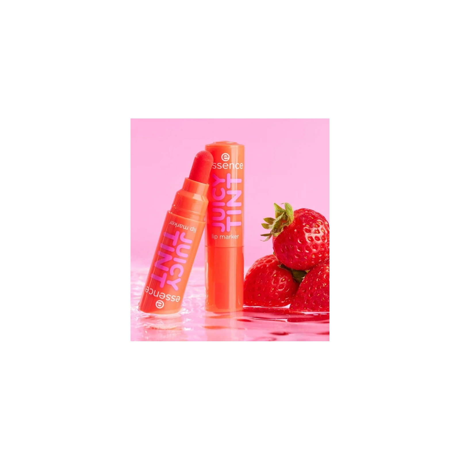 Essence Juicy Tint długotrwały pisak do ust tint 02 Strawberry Szn 3,5ml