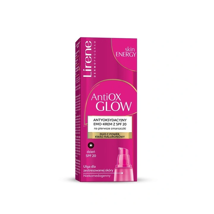 LIRENE AntiOX Glow antyoksydacyjny emo-krem SPF20 na pierwsze zmarszczki 40ml