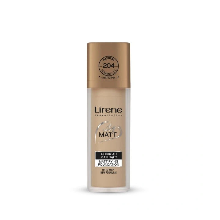 LIRENE City Matt podkład do twarzy matujący 204 Naturalny 30ml