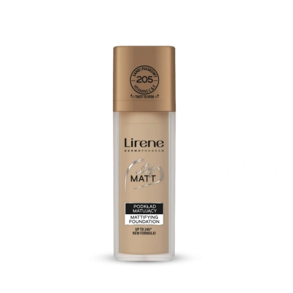 LIRENE City Matt podkład do twarzy matujący 205 Piaskowy 30ml