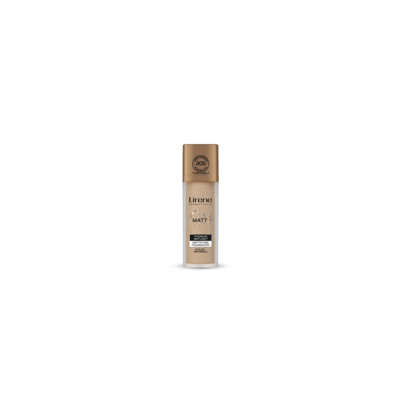 LIRENE City Matt podkład do twarzy matujący 205 Piaskowy 30ml