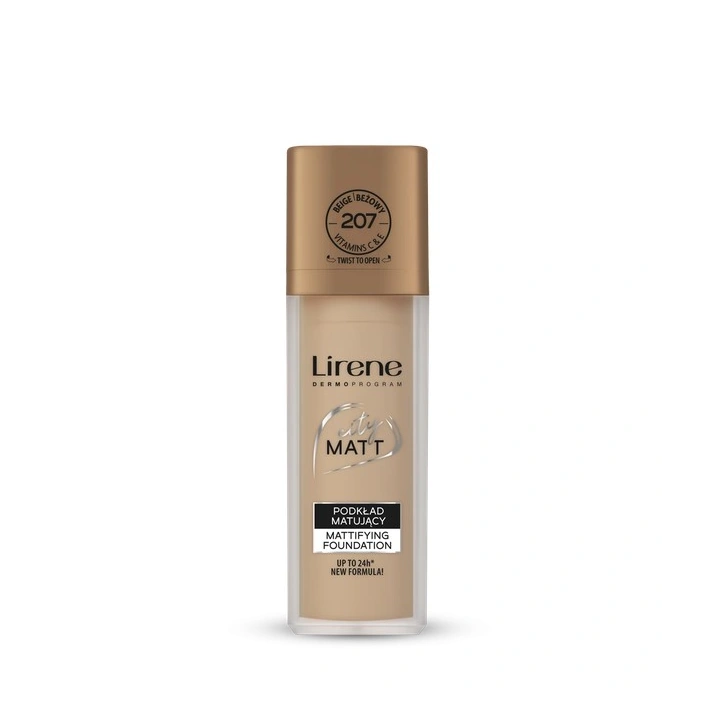 LIRENE City Matt podkład do twarzy matujący 207 Beżowy 30ml